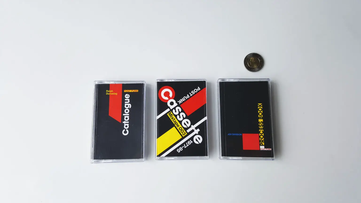 Photo of all three cassette projects in a row.